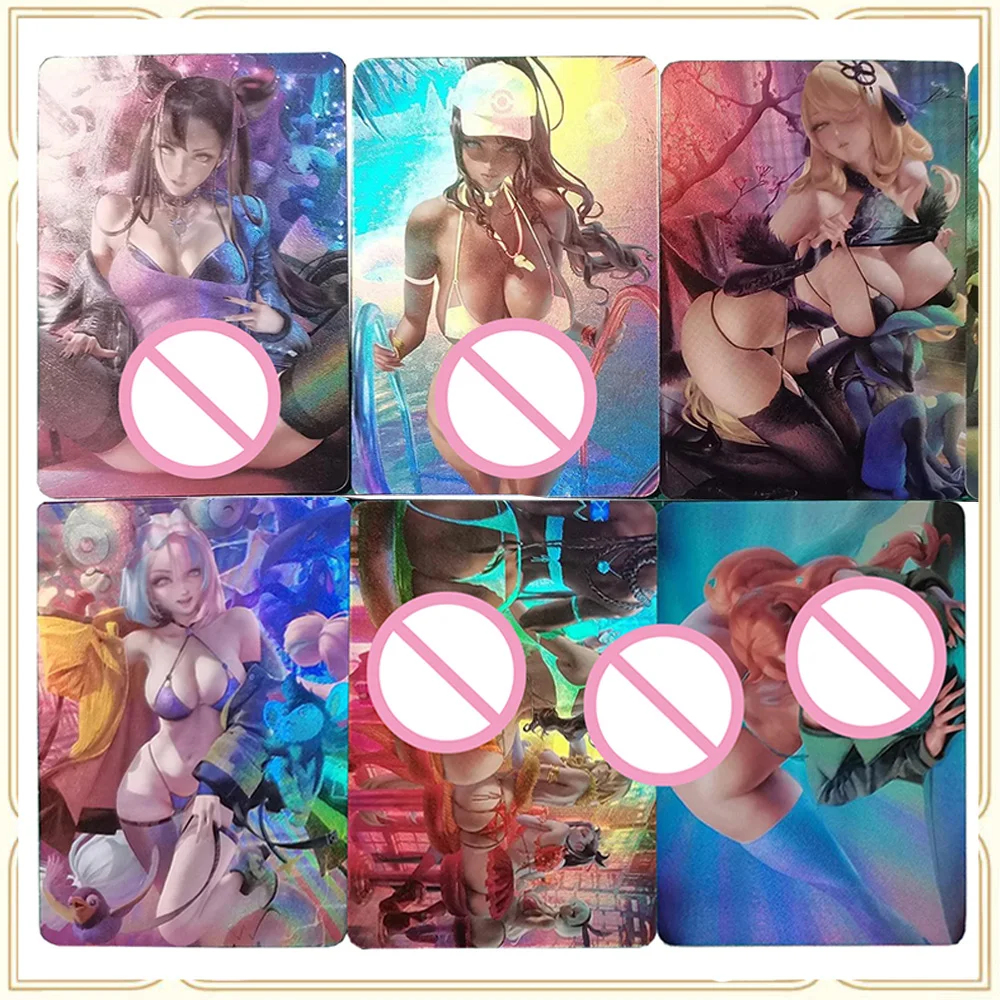

Аниме История Богини DIY ACG Pokemon Mai Shiranui Albedo Cynthia Lillie Коллекционные карты Рождественские подарки на день рождения