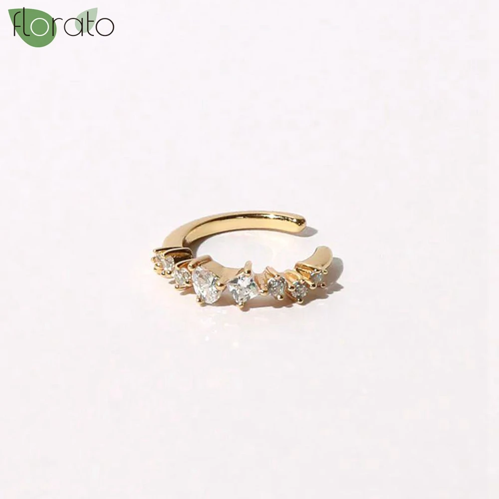 2025 جديد 1 قطعة موضة تشيكوسلوفاكيا الكفة التفاف كليب على أقراط النساء الفتيات متسلق الأذن الغضروف العظام كليب القرط وهمية غير ثقب