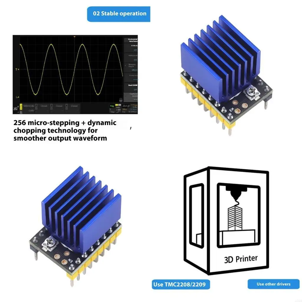 o-controlador-avancado-do-motor-impressao-3d-a-placa-do-motorista-com-ajuste-corrente-mais-inteligente-e-design