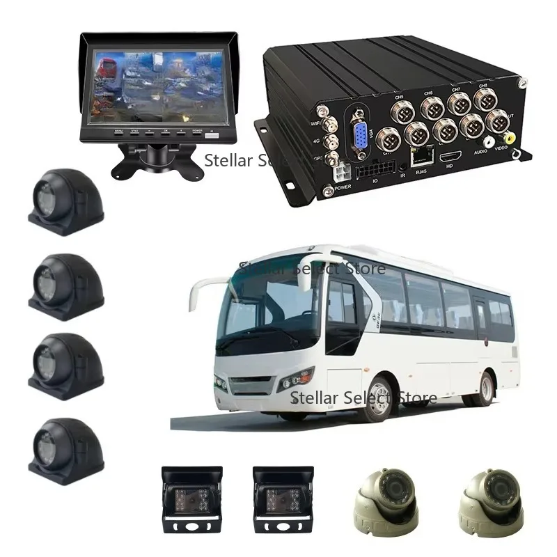 SeemeTech 8-Channel Mobile Digital Video Recorder WIFI 4G GPS Wireless H.264 Compression Two-Way Audio Human Detection Night