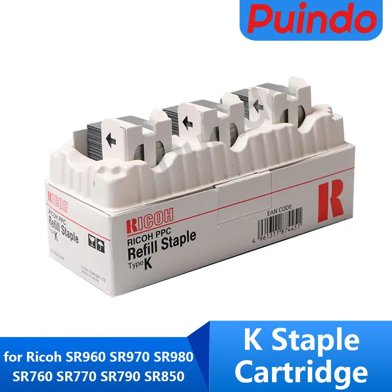 

410802 TYPE K Staple Cartridge for Ricoh SR960 SR970 SR980 SR760 SR770 SR790 SR850 SR860 SR880 SR920