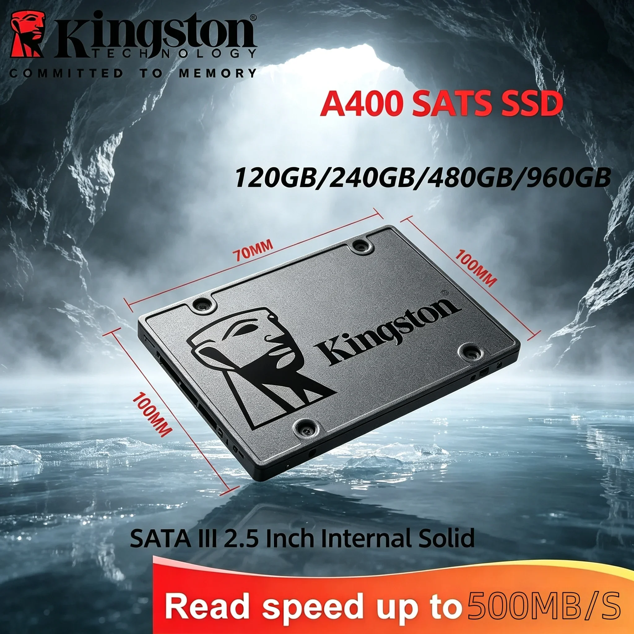 Kingston SSD Internal Solid State Drive A400 960GB 480GB 240GB 120GB 2.5 Inch SSDs SATA III HDD Hard Disk for Laptop Desktop PC