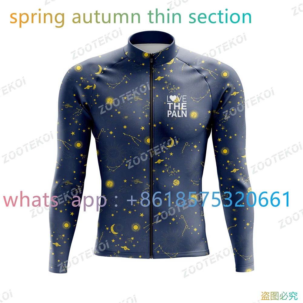 

Autumn Men's Cycling Clothing Spring Thin Long Sleeve Quick Dry Cycling Jersey Cycling Shirt Ropa Ciclismo Pro Team Apparel