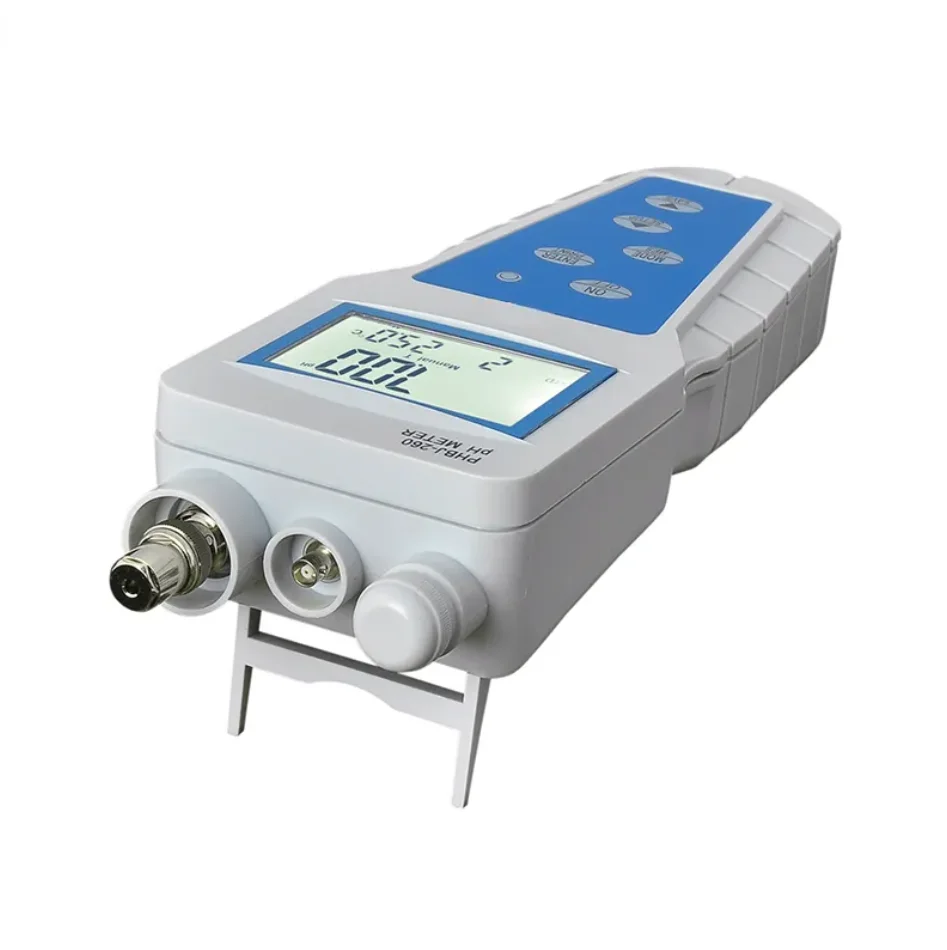 PHBJ-260 Laboratorio IP65 Impermeable Compensación de temperatura automática/manual Medidor de PH portátil digital con pantalla LCD