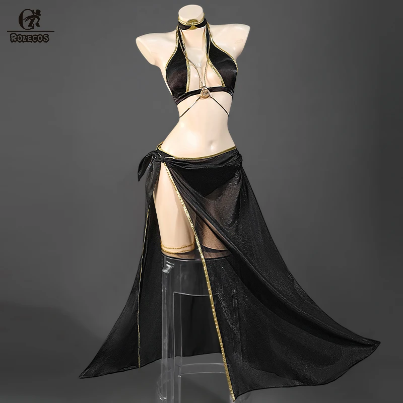 

ROLECOS Game Fate/Grand Order Saber Black Jeanne d'Arc Cosplay Costume Swimsuit Women Halloween Swimwear Sexy Swim Bathing Suit