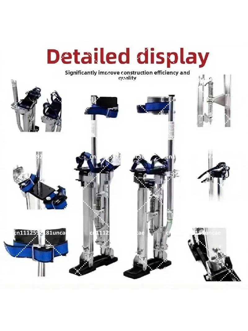 Adjustable Aluminum Drywall Stilts with Ladder Plastering Paint Stilts 40-60cm 45-75cm for Stage Props Tool Stilts