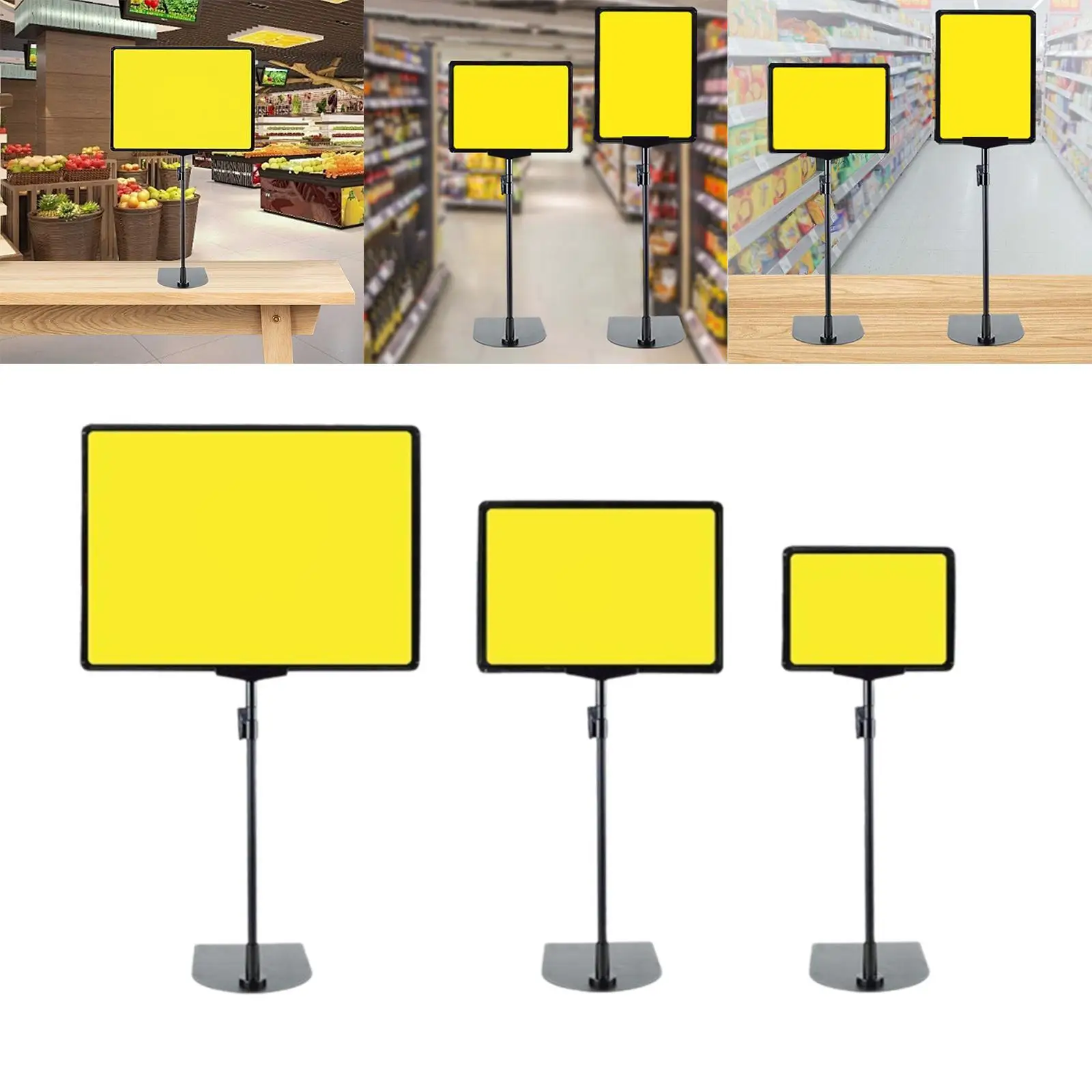 

Регулируемый держатель для вывески Держатель для карт Универсальный железный напольный держатель для вывески