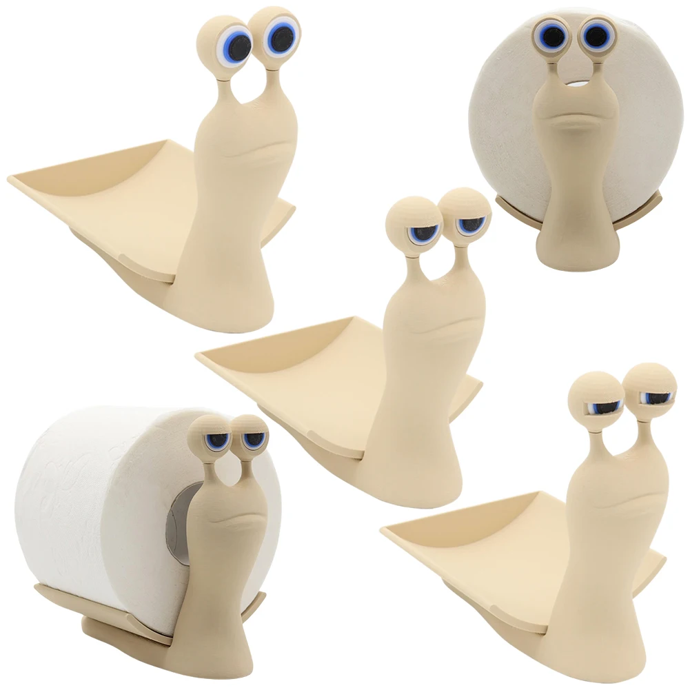 

Подставка для бумажных полотенец с улиткой, мультяшный держатель для бумажных полотенец, милый держатель для туалетной бумаги, декоративный отдельно стоящий держатель для рулона для ванной комнаты