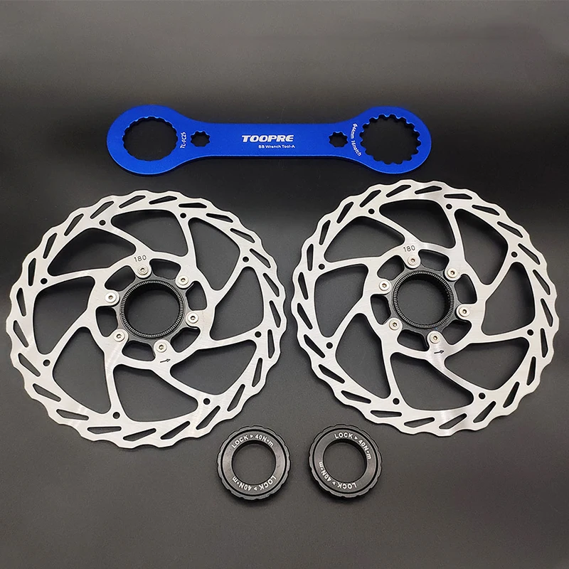 NUTT Centerlock Disc RS6 Rotor 140mm 160mm 180mm MTB Road Bike Center lock  Heat dissipation Disk For Bicycle Mountain Hub Parts