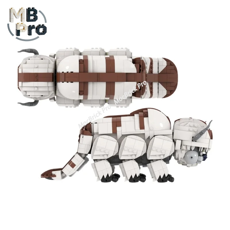 

Конструктор MOC 1650 деталей: Летающий Небесный Бизон в стиле Аппа, модель фантастического существа, подарок