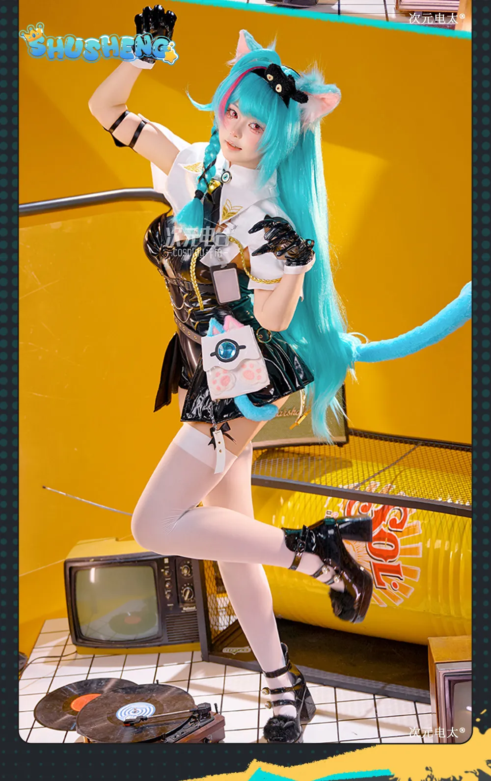 

Mint Cosplay Costume Halloween Christmas Role Playing Party NTE Women Dress S-XL Game Neverness to Everness Women's sexy dress