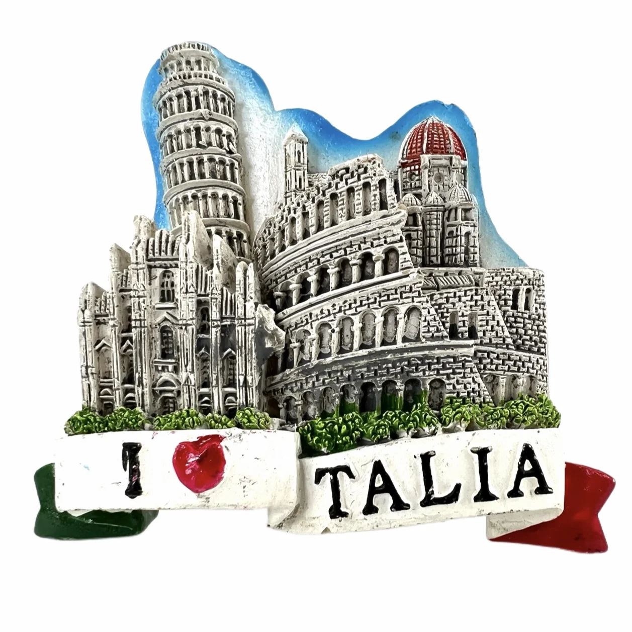 

The Colosseum Leaning Tower of Pisa Italy Fridge Magnets Horseshoe Travel 3D Memorial Magnetic Refrigerator Stickers Gift