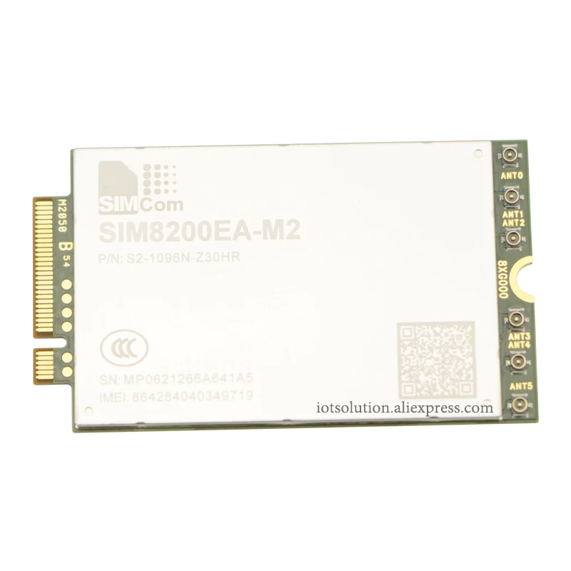 Módulo de comunicación inalámbrica, versión RF, 4Gbps/500Mbps, 4/6 antenas, 5G, SIMCom, SIM8200EA-M2, SIM8200EA