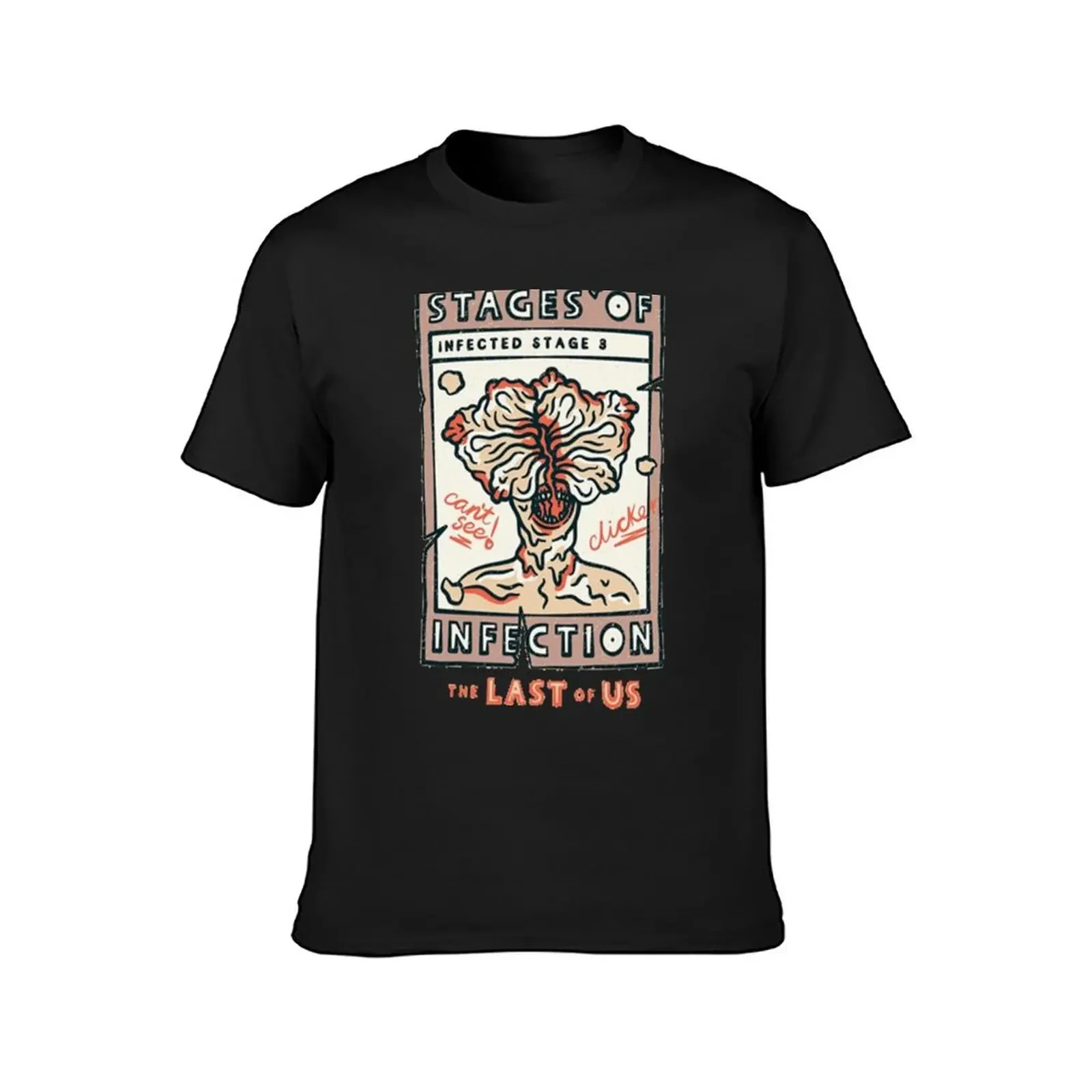 The Last of Us stages of infection clicker T-Shirt customs design your own shirts graphic tee boys whites mens graphic t-shirts