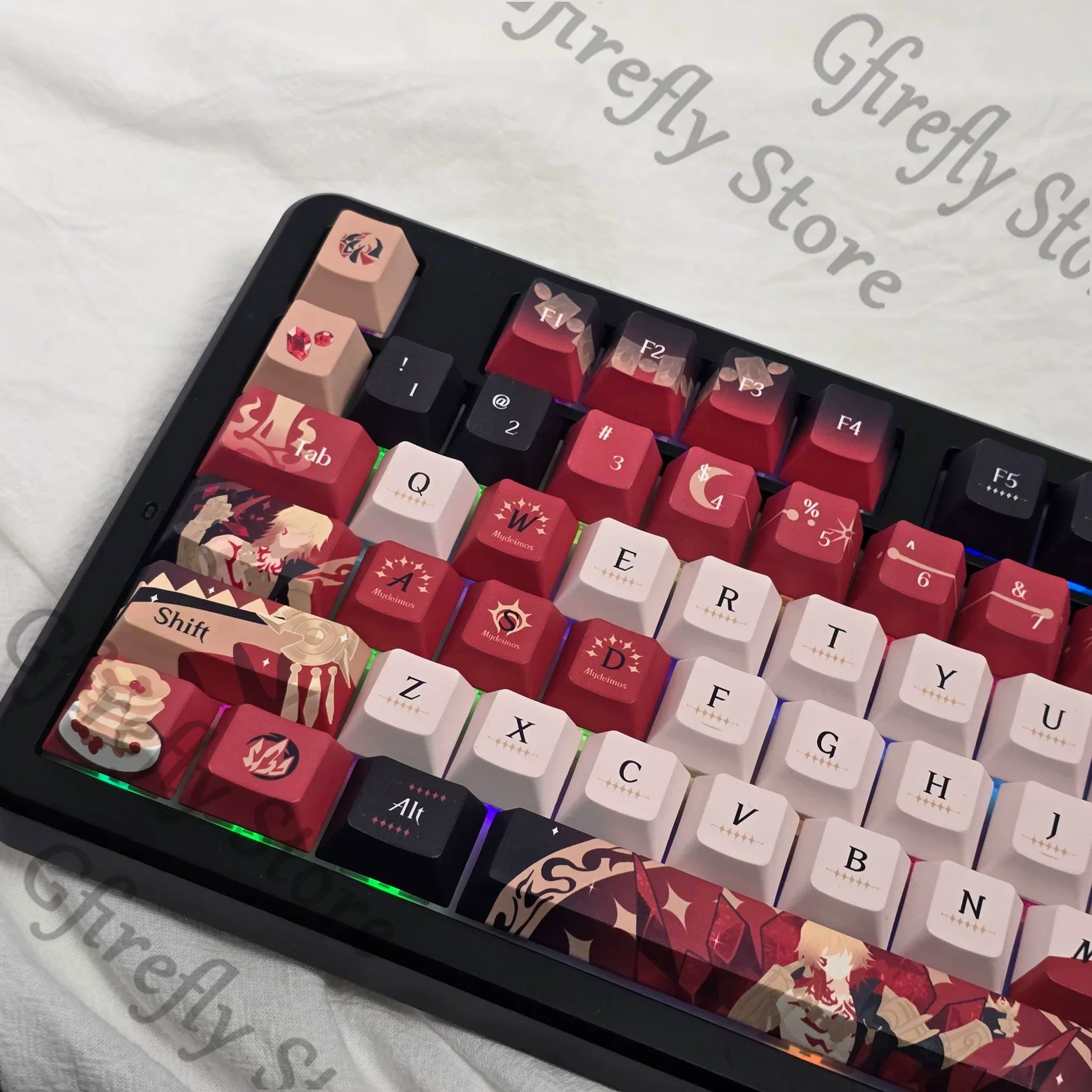 

Honkai: Star Rail Mydei Computer PBT Keycaps Ornaments Theme Cosplay Mechanical Keyboard Mascot Manga Merchandise Gifts