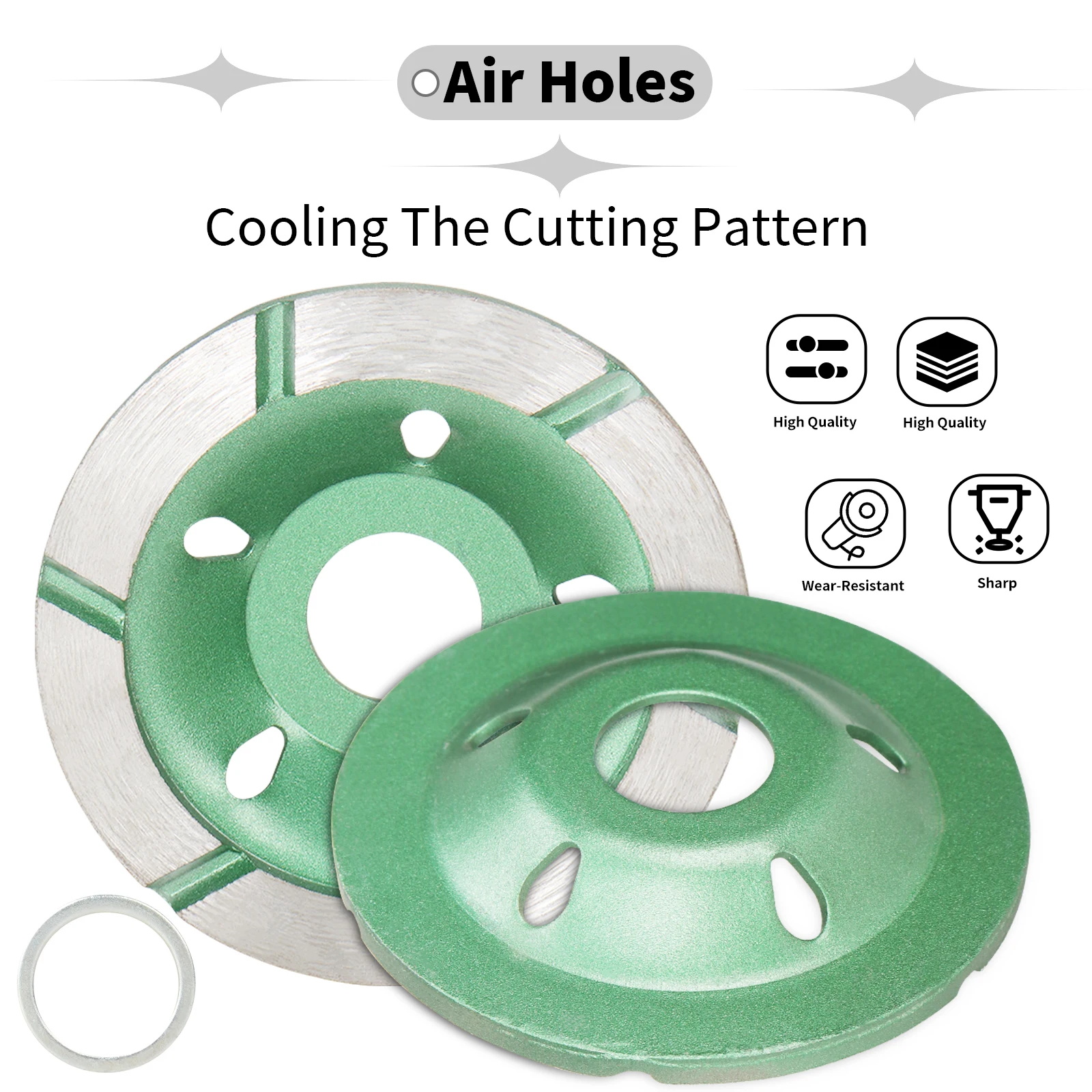 80mm Diamond Grinding Wood Carving Disc Wheel Disc Bowl Shape Grinding Cup Concrete Granite Stone Ceramic Cutting Disc Tool