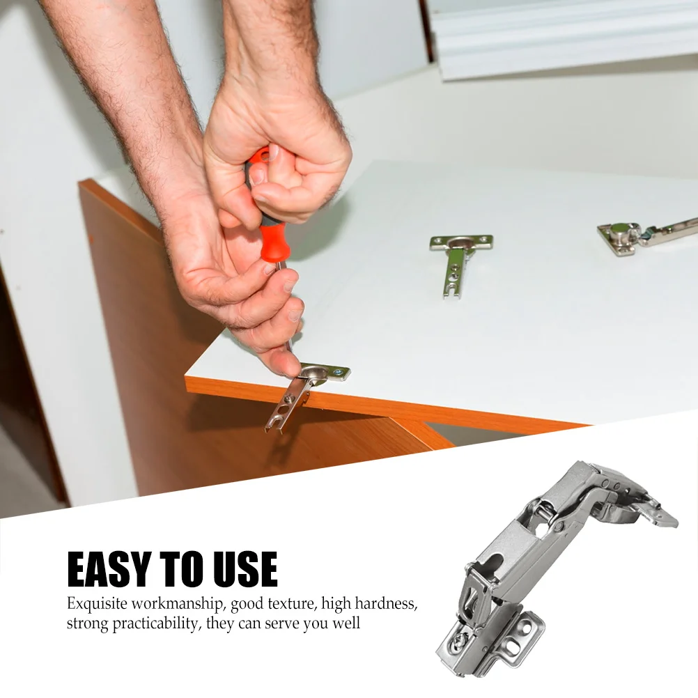 

Cupboard Hinges Hydraulic Hidden Closing Door Ocean Replacement Cabinet Damping Silver Slow Kitchen for Cabinets