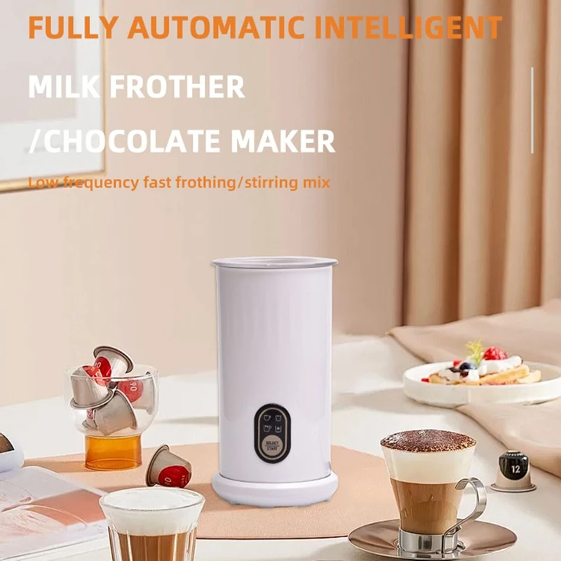 Электрический вспениватель молока BAAG, вспениватель и пароварка для молока 11,8 унций/350 мл, автоматический прибор для горячей и холодной пены, вспениватель кофе, вилка европейского стандарта