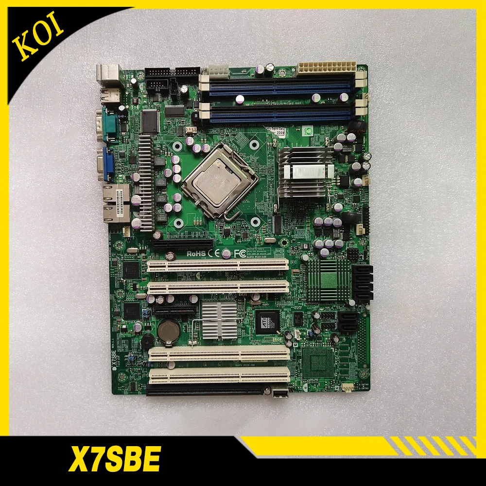 For Supermicro Industrial control equipment computer motherboard X7SBE LGA 775 firewall board motherboard