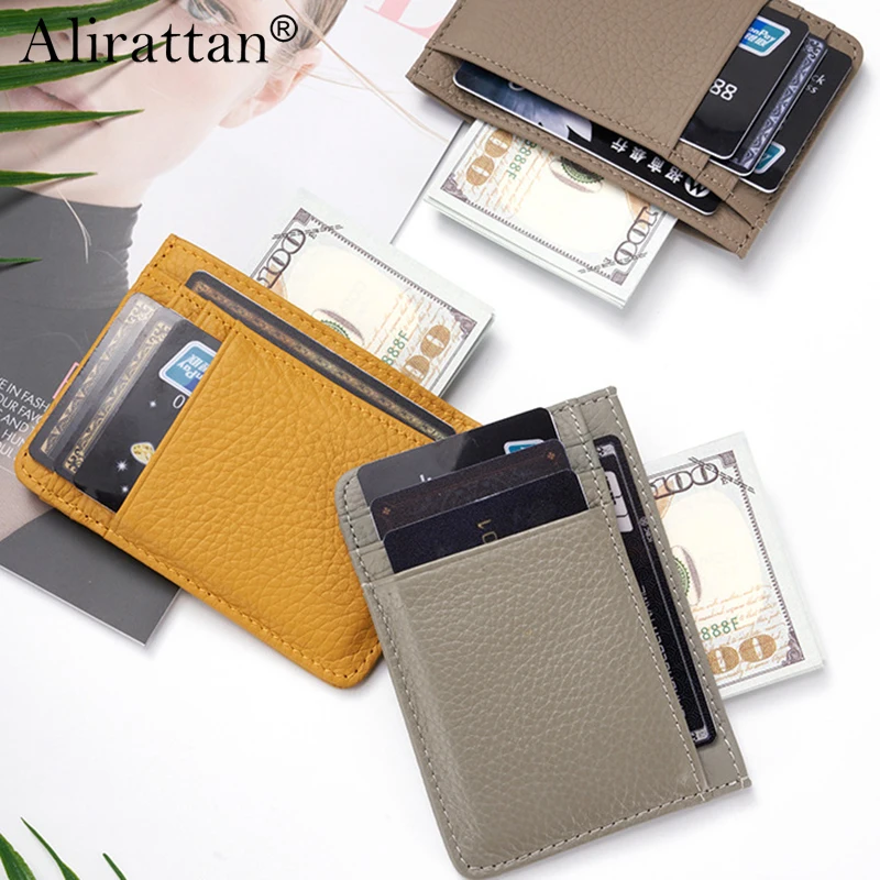 

Alirattan Pickup Bag Thin Women 2024 New Business Card Bag Portable Ultra-Thin Zero Wallet ID Card Holder Bags for Women