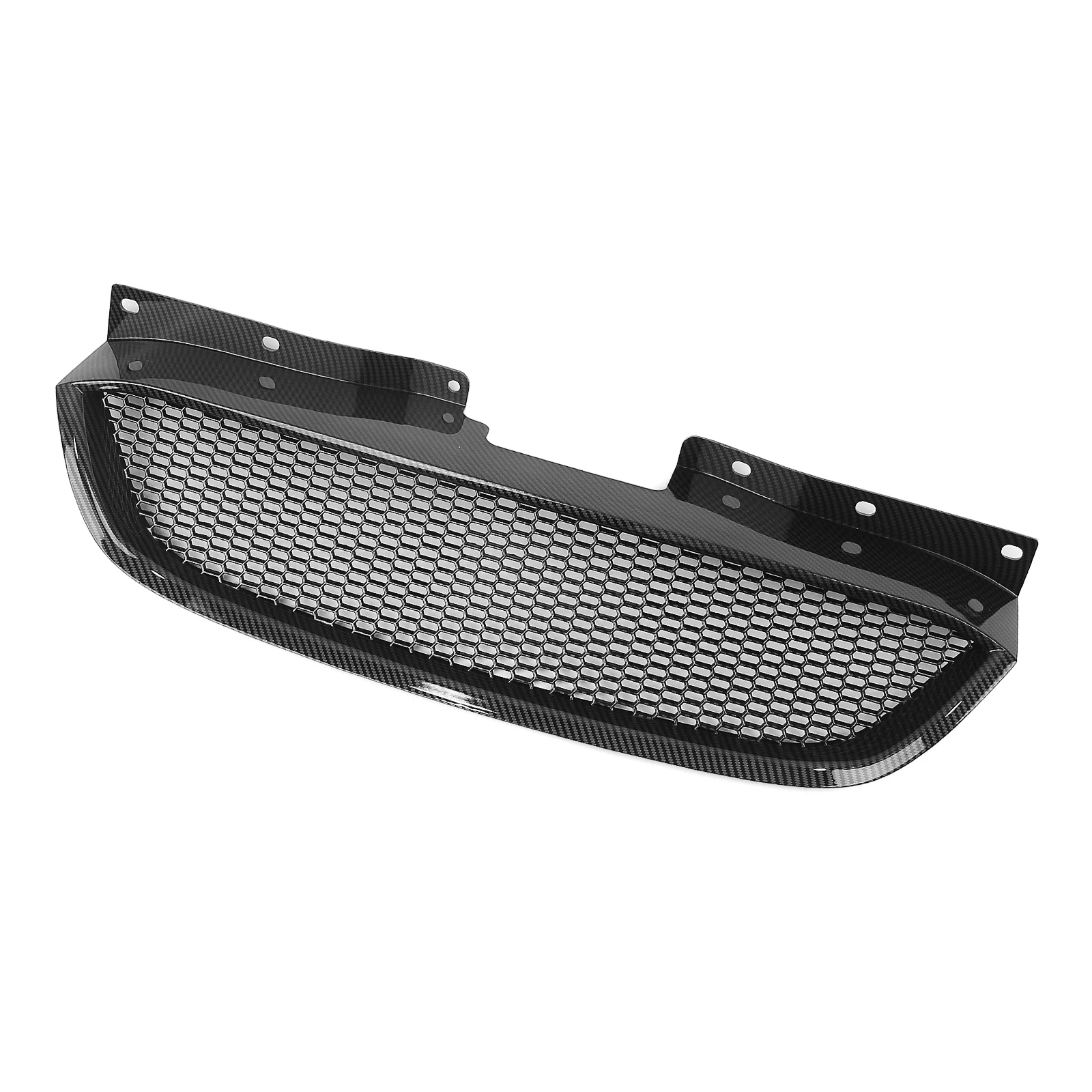 Racing Grill Frontgrill für Hyundai Genesis Coupe 2008–2012, Carbon-Look/Glanz/Mattschwarz, obere Stoßstangenhaube, Netzgitter