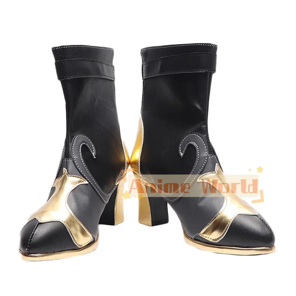 Games Genshin Impact Neuvillette Cosplay Schoenen Zwarte Laarzen Fontaine Rollenspel Halloween Carnaval Vrouwen Mannen Kostuum Partij Prop