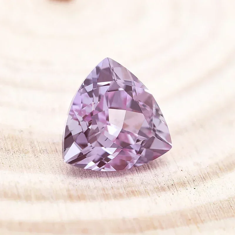

Trillyon Shape Purple Color Lab Grown Alexandrite Stone Charms Beads Selectable AGL Certificate For Diy Jewelry Making Materials