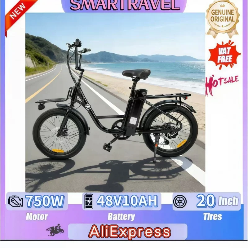 

20-inch E-Bike built-in 750W brushless motor urban leisure outdoor camping electric bicycle 48V10ah battery electric bicycle
