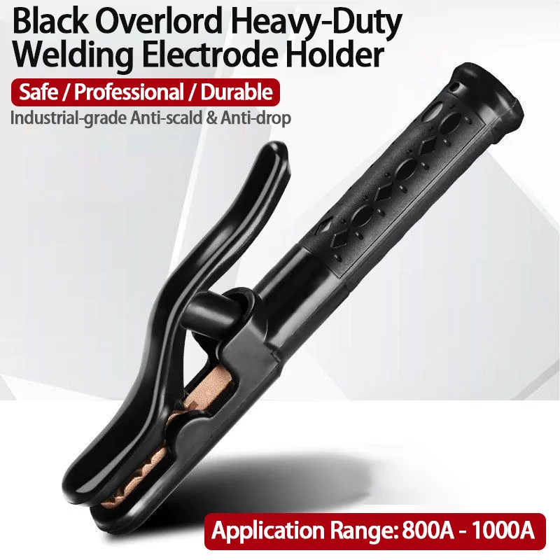 

800A-1000A heavy-duty welding electrode holder head, pure copper core conductive block, diamond-shaped clamp (45°, 90°, 180°)