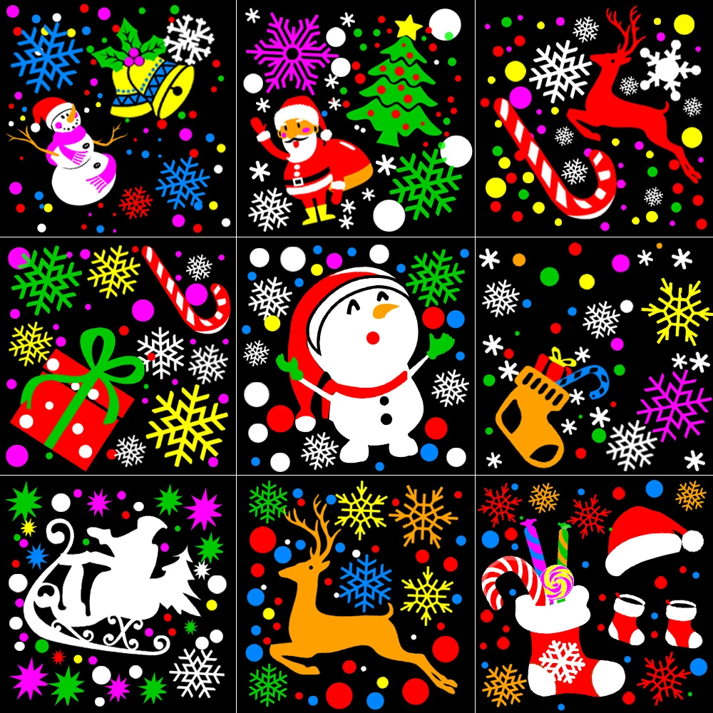 LED Snowflake Christmas Projection Light Holiday Lighting Laser Christmas Party Garden Yard Decoration