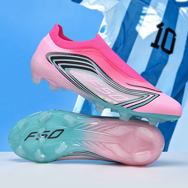 New Men Football Boots High-quality Cleats Futsal Unisex Hot Sale Soccer Shoes FG Sneakers Professional Women Ultralight