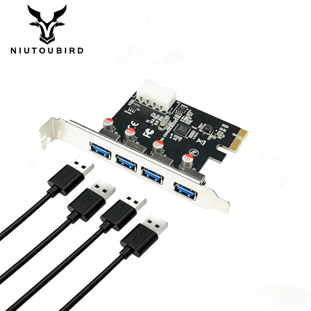 

4-портовая карта расширения USB 3.0 PCI-E, адаптер-концентратор USB 3.0 PCI Express PCIe, 4-портовый контроллер USB 3.0, USB 3.0 PCI e PCIe Express