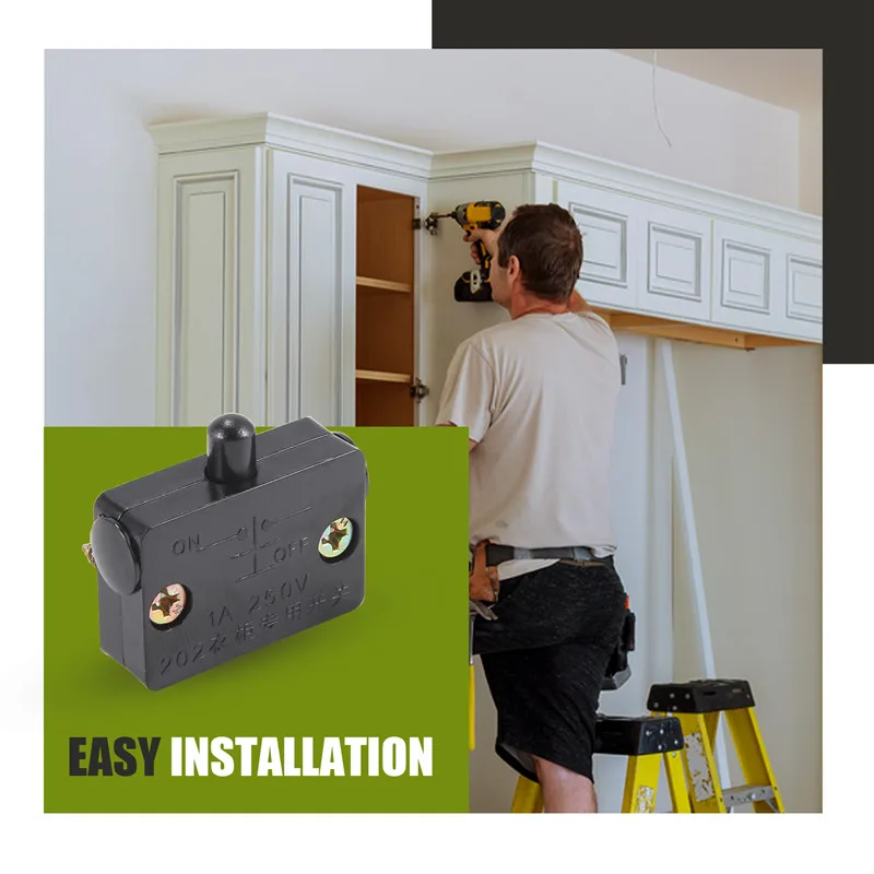 4 Pcs Cabinet Door Switch Cabinet Lamp Switch Drawers Open On Close Door Applicable To 12V 24V 110V