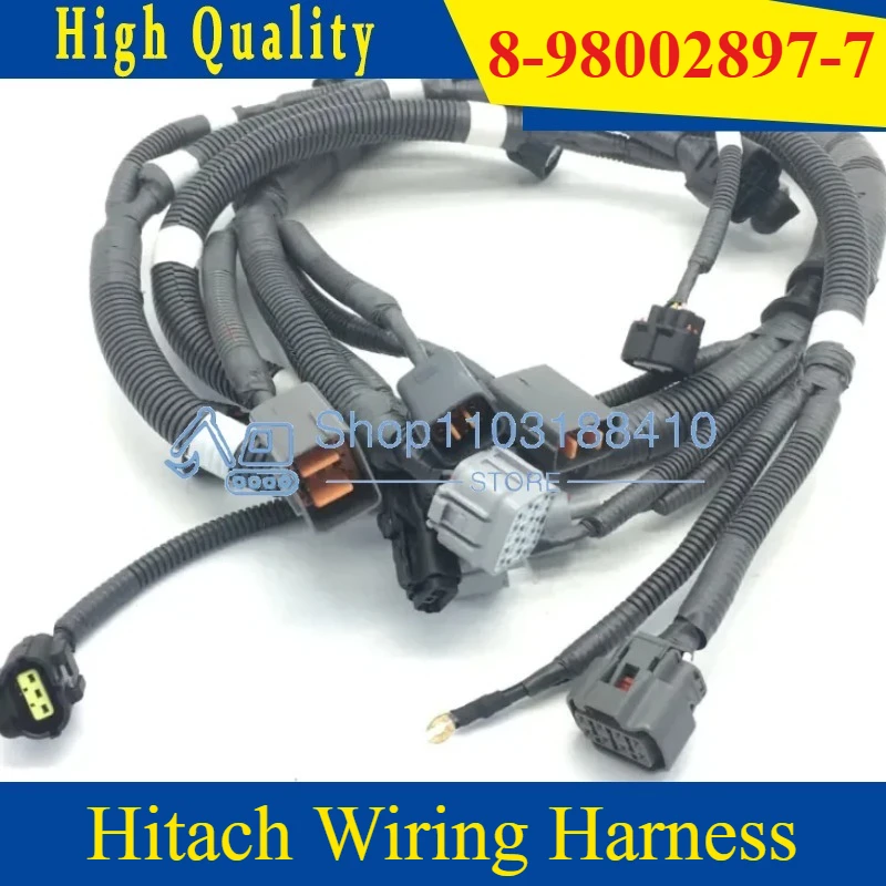 

ZAX210 4HK1 Engine Harness 8980028977 8-98002897-7 High Quality for Hitach Wiring Harness Excavator Parts ZAX210-3 ZX200-3