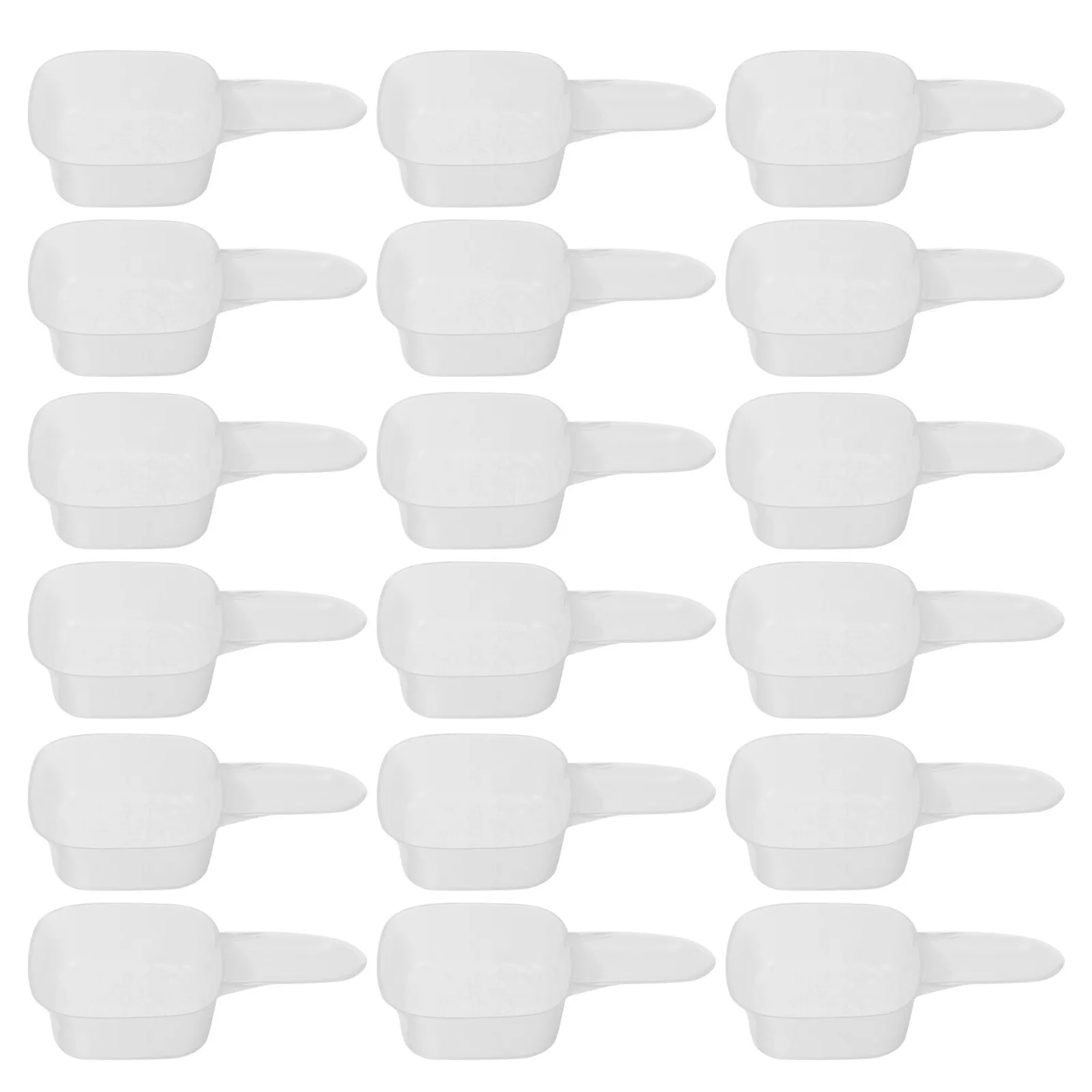 30 pcs Measuring Scoop Kitchen Coffee Spoon Baking Stainless Steel Halloween Christmas New Year Detergent Powder Scoop Clear