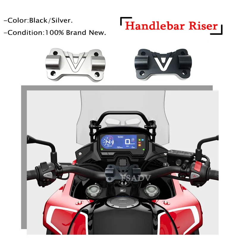 Motorcycle Handlebar Riser UP Rear Shift Support Bar Handlebar Riser Mounting Clip Fit For Honda CB500X CB500F CB 500X 2019-2022