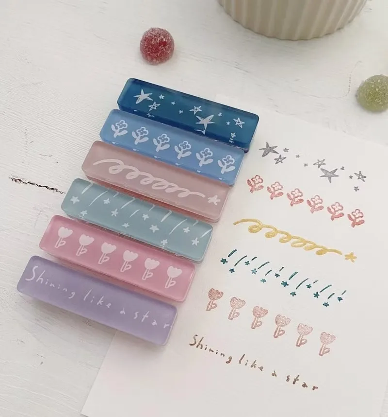 

Hairmo Studio винтажный цветочный внешний вид акриловый резиновый штамп для DIY Скрапбукинг фотоальбом изготовление карточек