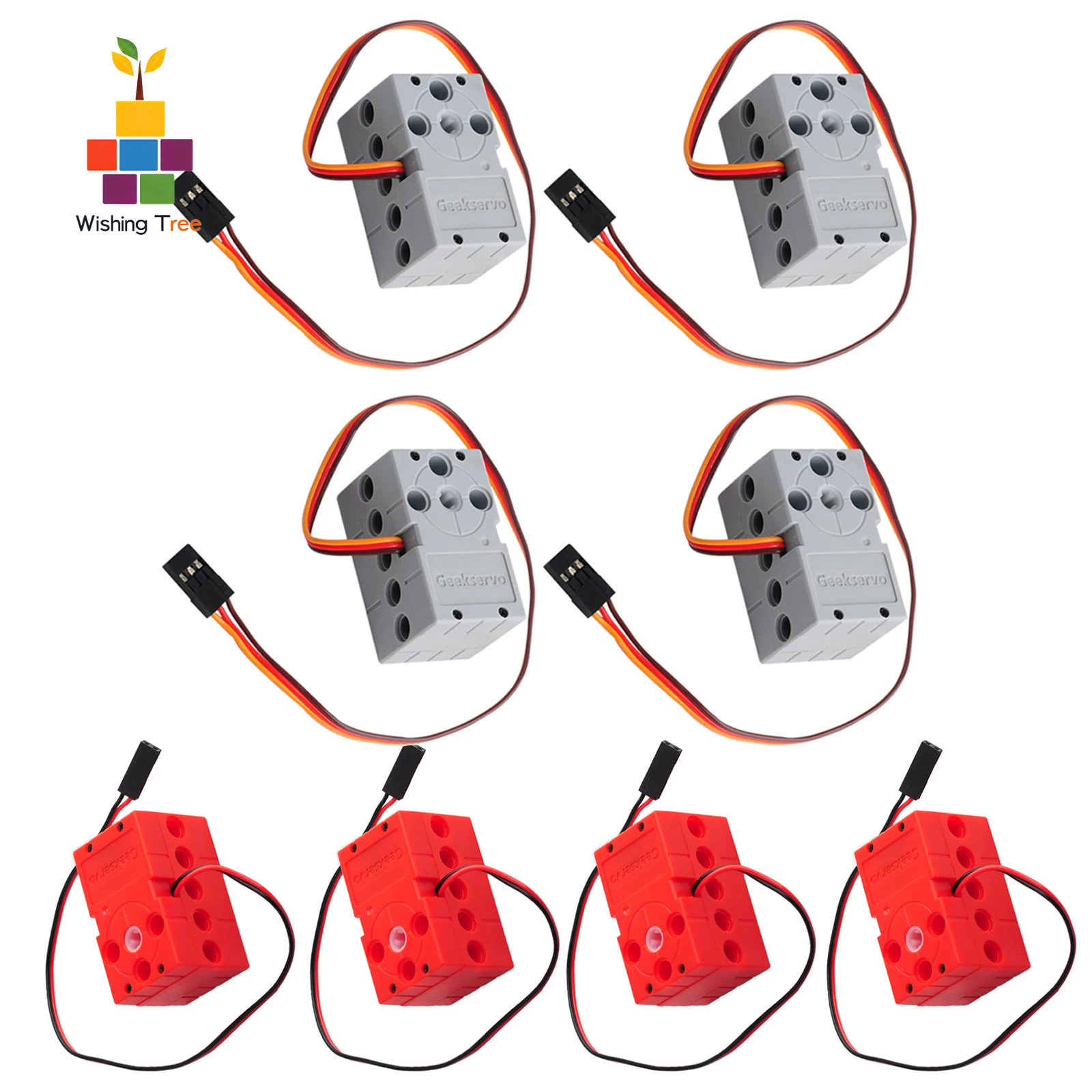 Programmable 360 Degree Dual Output Mini Servo Motor 2KG Torque for Microbit Raspberry Pi Robotics Education