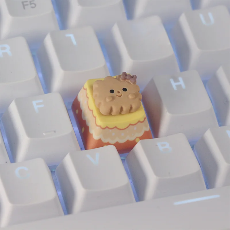 Personalized handmade Gift decoration cookie Single piece keycaps  for MX axis mechanical keyboard keycaps