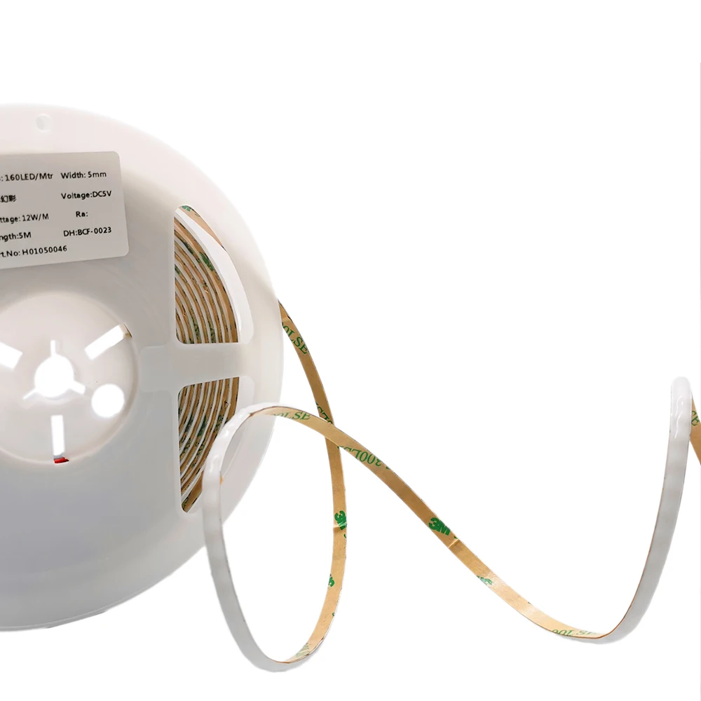 DC5V WS2812B COB LED Strip Indywidualnie adresowalny 60 100 160Led/M Elastyczny 5mm WS2812 Smart RGB Dream Color Light — 2