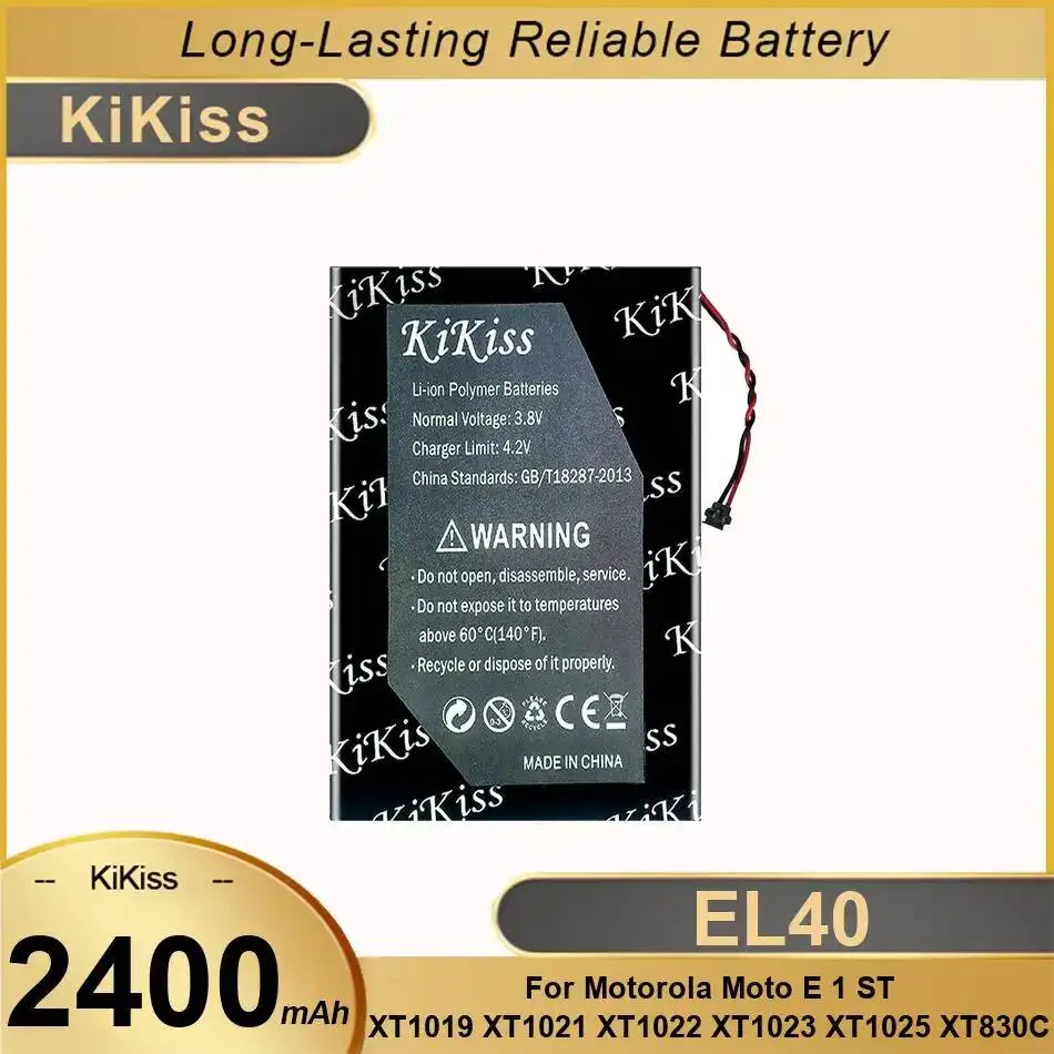 

Для Motorola Moto E 1 ST XT1019 XT1021 XT1022 XT1023 XT1025 XT830C 2400 мАч быстрая зарядка безопасный аккумулятор для мобильного телефона EL40