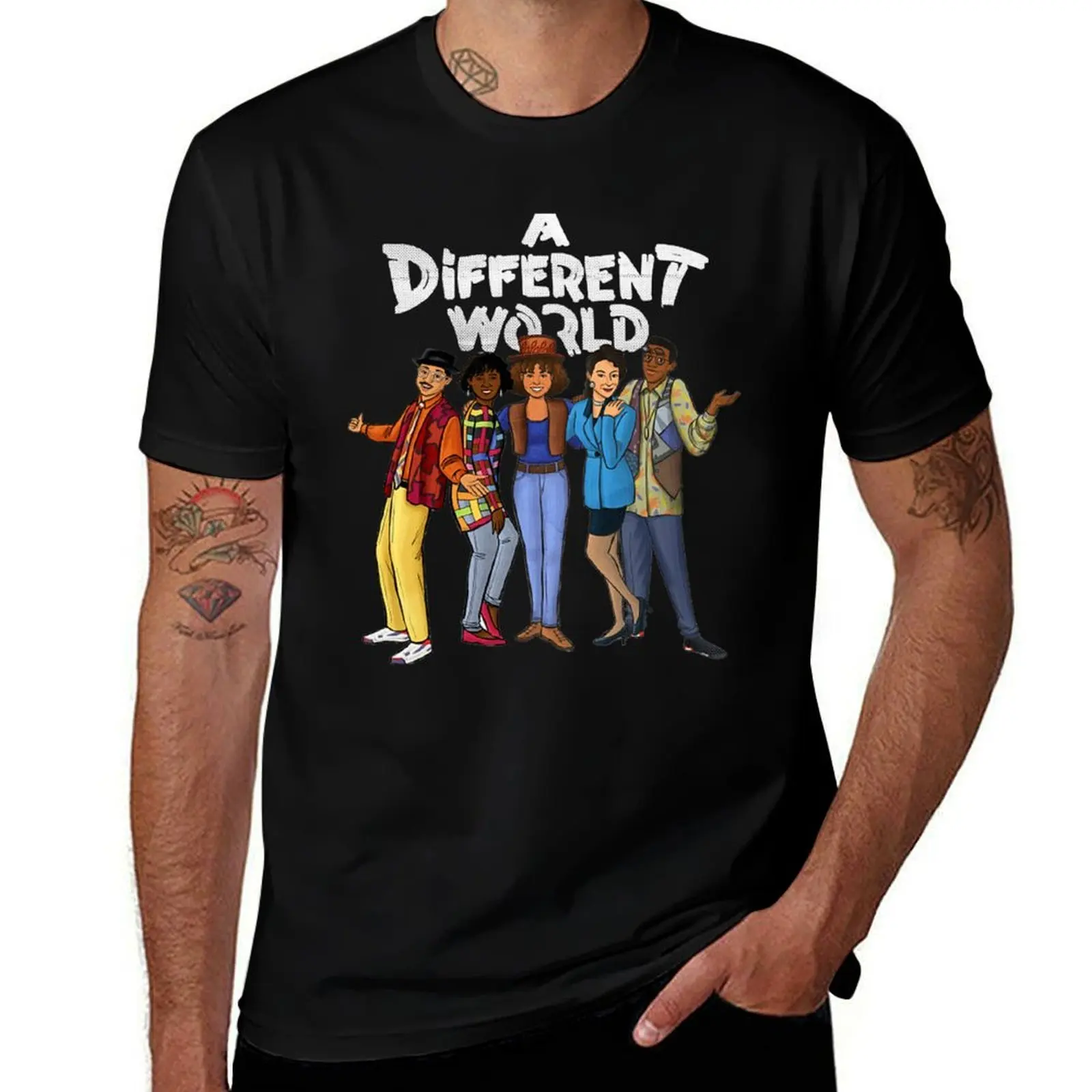 Black TV Show A Different World T-Shirt Long Lasting Casual T-Shirt