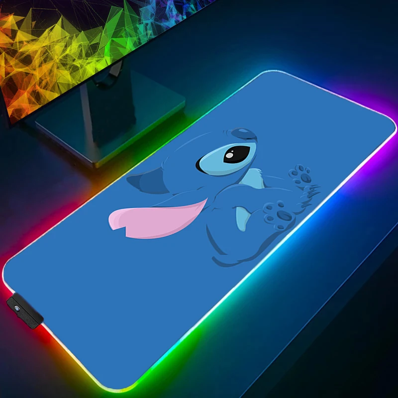 Mouse pad rgb ponto backlight acessórios de jogos projetado especificamente tapete gamer pc computador teclado tapete de mesa led mausepad