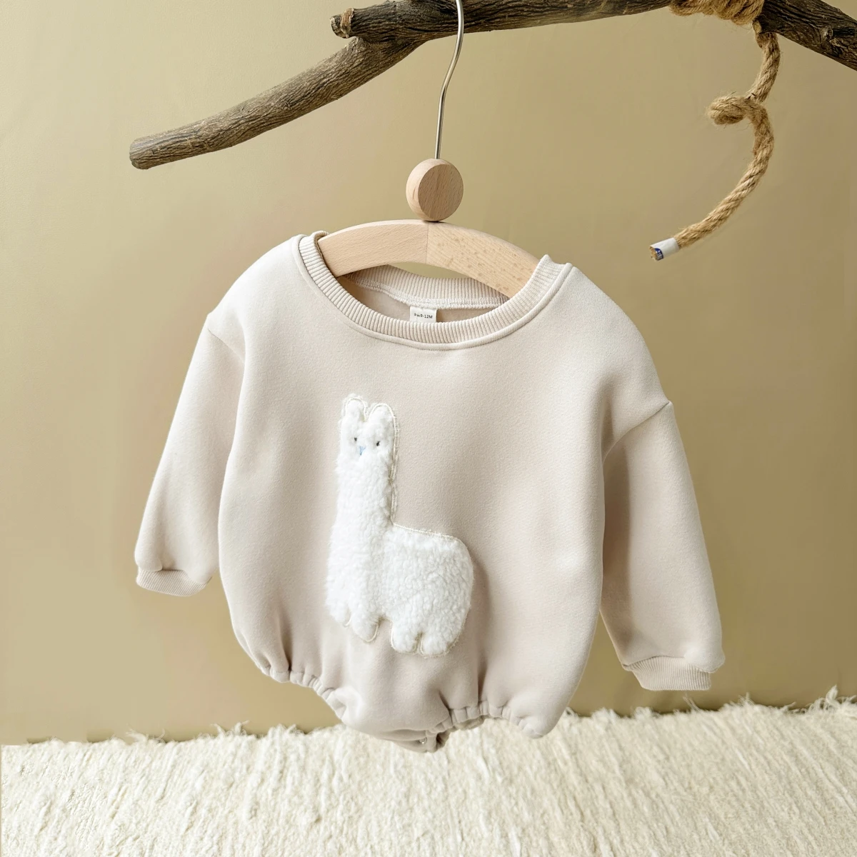 Ropa Ins para niñas pequeñas, peleles con capucha de animales de lana, trajes para bebés y niños pequeños, mono cálido para bebés, Otoño e Invierno