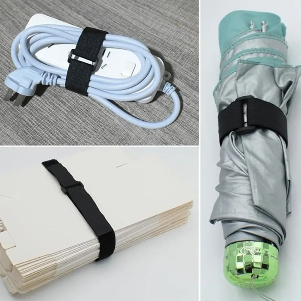 50pcs/bag Reusable Reusable Fastening Cable Ties Easy to Fasten Easy to Remove Hook and Loop Straps Durable Material