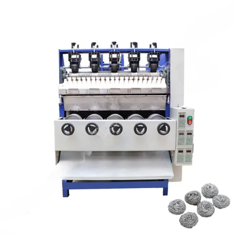 Customized Ball Kitchen Pot Steel Wire Scourer Making Machine