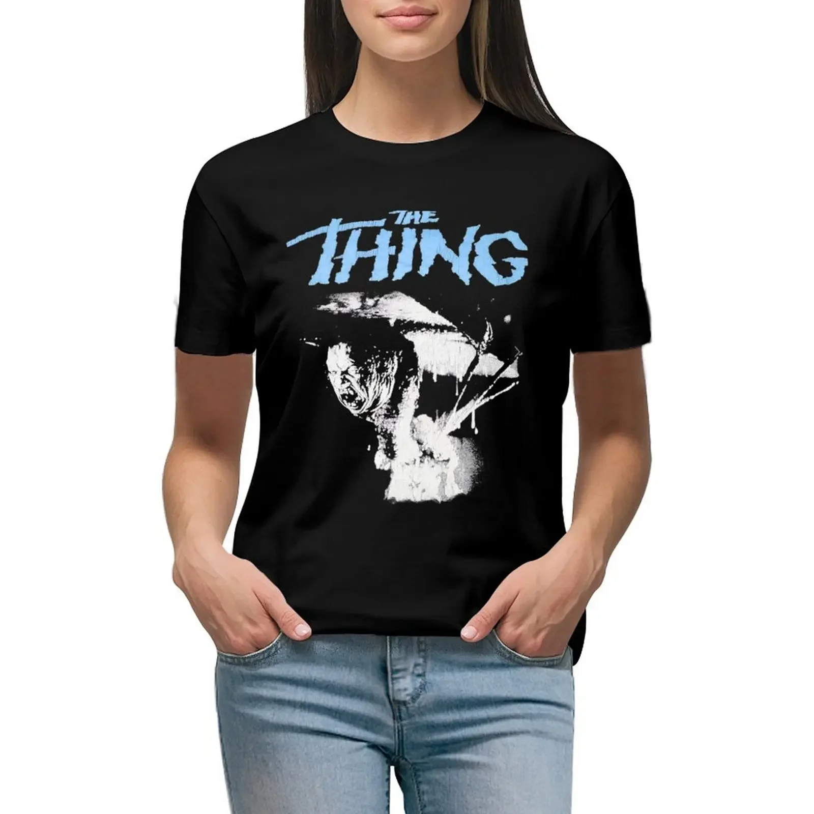 

The Thing T-Shirt animal print animal prinfor hippie clothes summer top t shirt dress Women