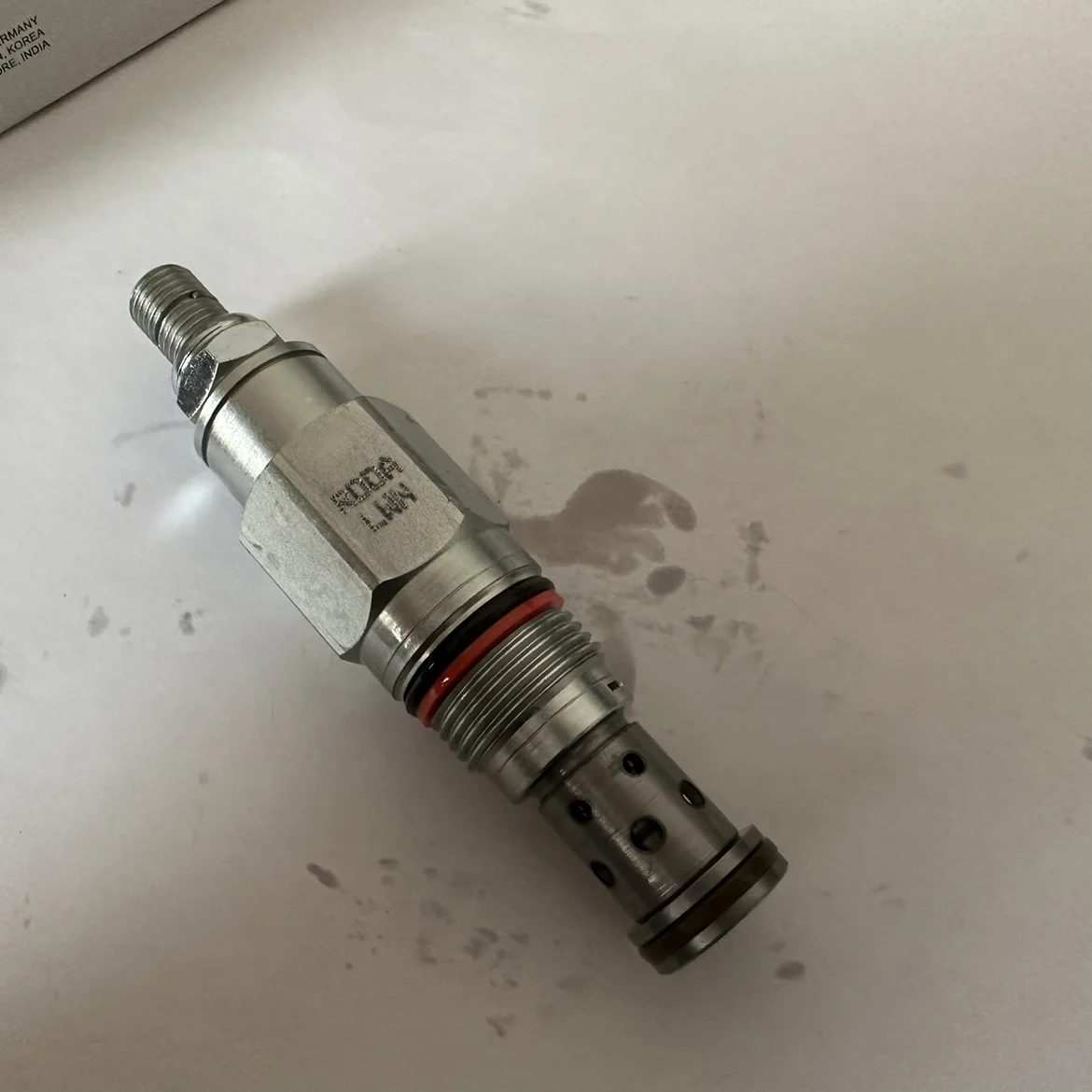 ISO 10770 Cartridge Relief Valve 3000 PSI, Pilot-Operated Hydraulic Valve with Adjustable Spring & Carbon Steel Body