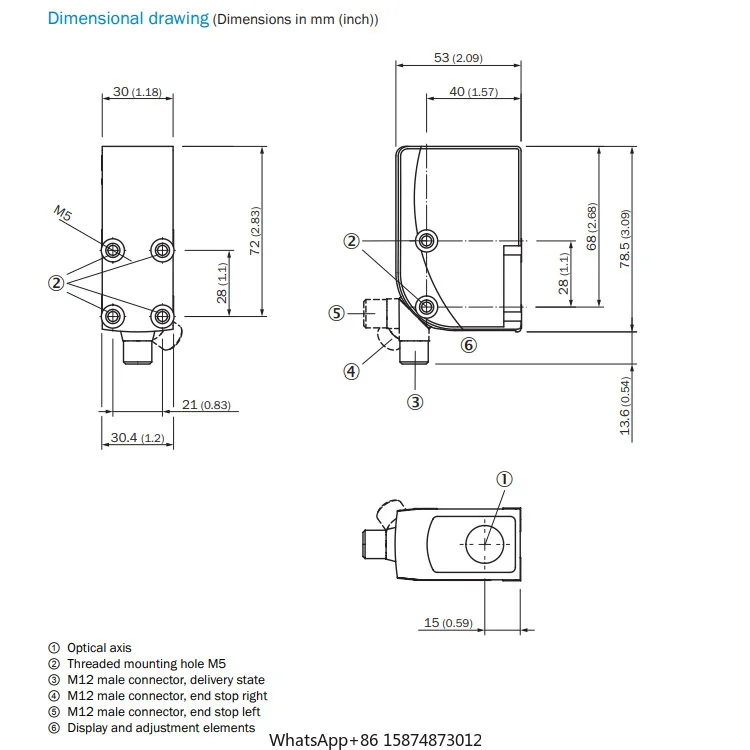 SICK KTX-WN91142252ZZZZ 1219737 CONTRAST SENSORS KTX 30 mm x 53 mm x 78.5 mm  Short device side