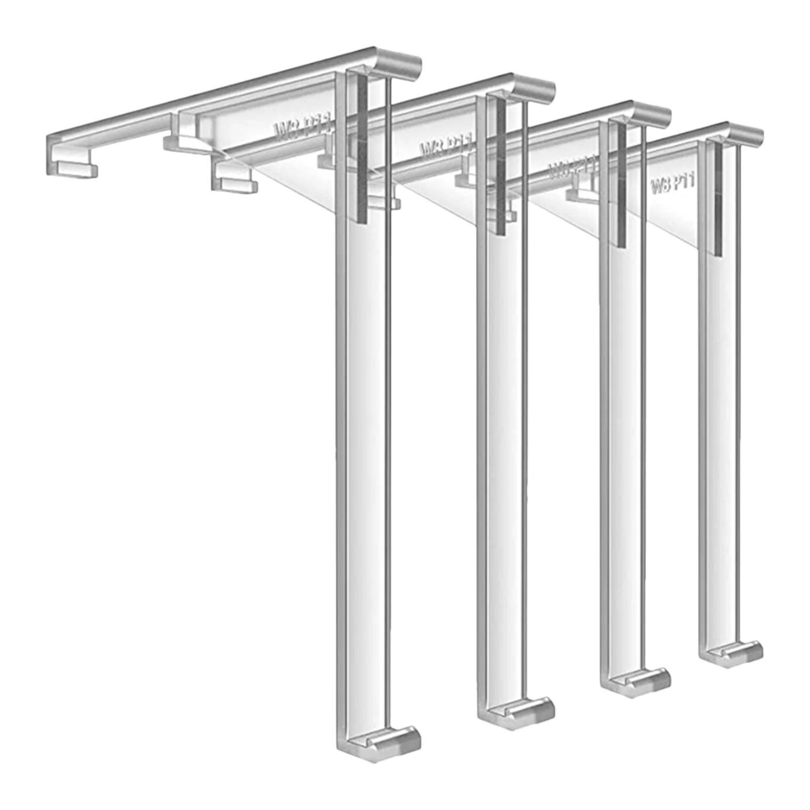 

4pcs Valance Clips Transparent Plastic Blind Clips For Blinds Vertical Curtain Fixation Replacement Parts Sturdy Lightweight